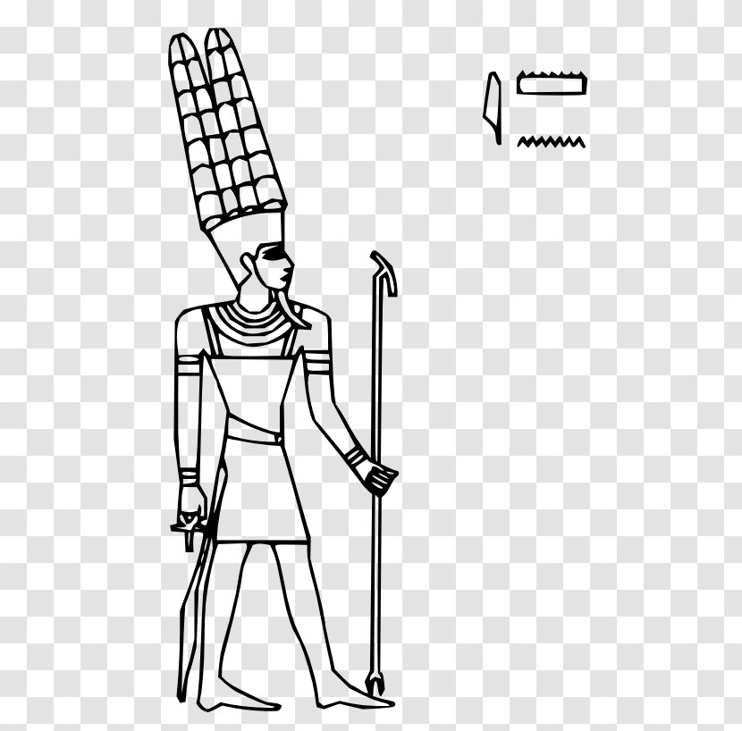 Ancient Egyptian Deities Coloring Book Amun Ra - Egypt - Goddess Transparent PNG