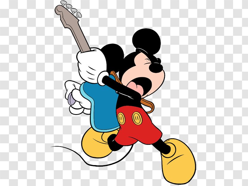 Mickey Mouse Minnie Donald Duck Goofy Coloring Book - And The Roadster Racers - Electric Guitar Cake Transparent PNG