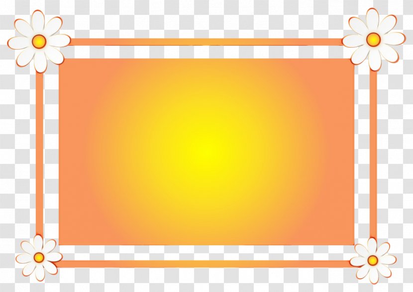 Background Yellow Frame - Rectangle Transparent PNG