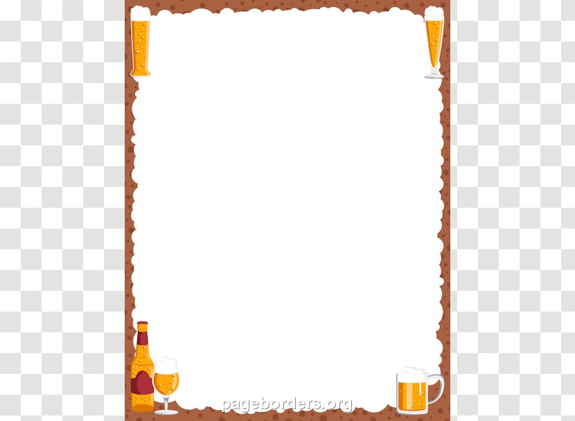 Beer Oktoberfest Clip Art - Food Borders Cliparts Transparent PNG