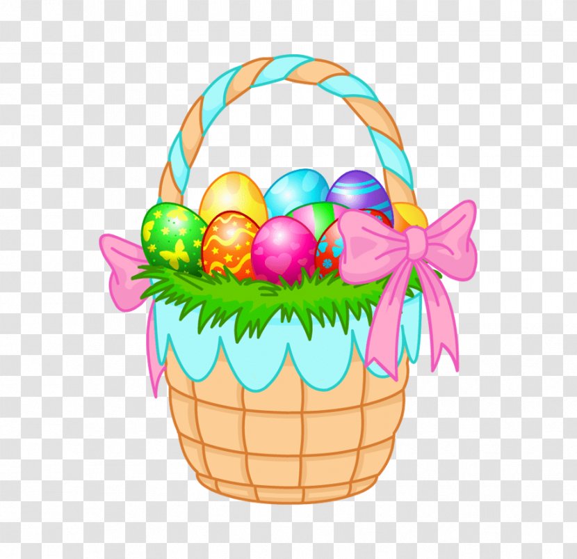 Clip Art Easter Basket Bunny Egg - Food - Cool Transparent PNG