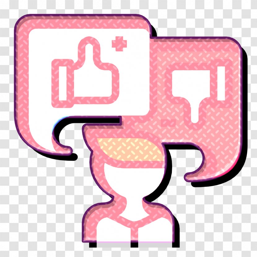 Business Management Icon Feedback - Material Property Pink Transparent PNG