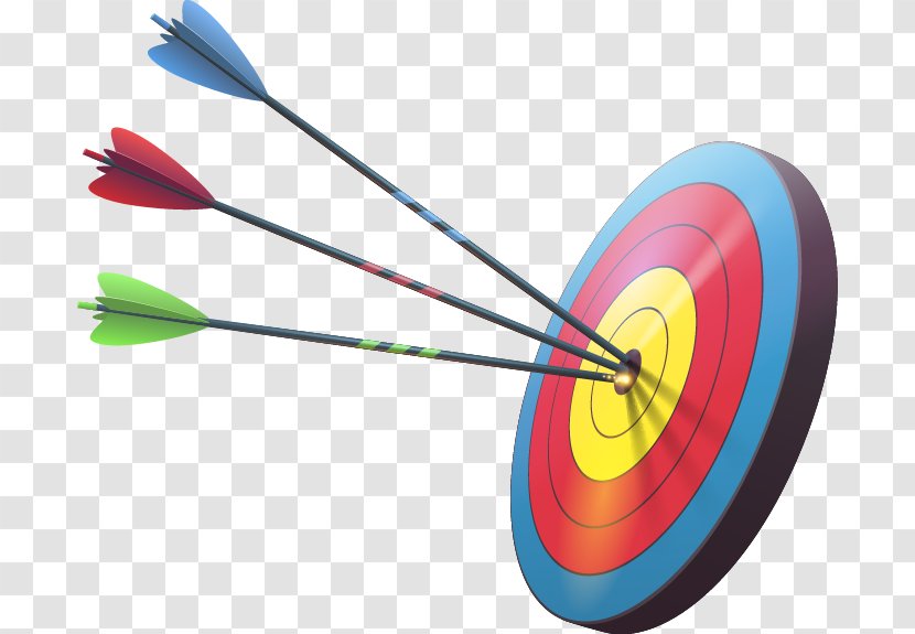 Target Archery Darts Bullseye - Shooting Sport - Hand Drawn And Vector Transparent PNG