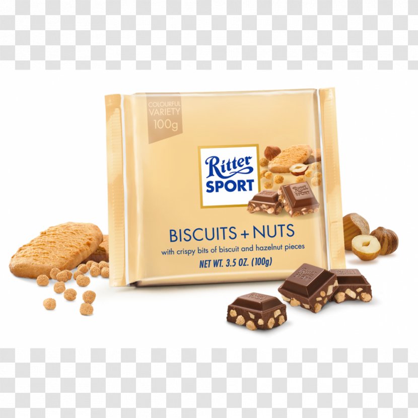 Ritter Sport Chocolate Biscuits Hazelnut - Grocery Store Transparent PNG