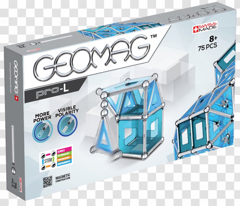 Geomag Pro-L Magnetic Construction Set Toy Craft Magnets - Special Needs Students Writing Books Transparent PNG