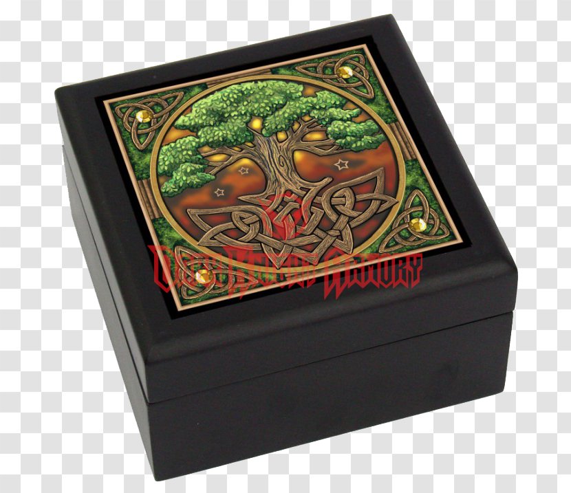 Tree Of Life Wooden Box Whispers From The Celtic Wildwood - Tile Art Transparent PNG