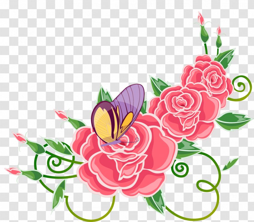 Flower Rose Clip Art - Floral Design - Drawing Transparent PNG