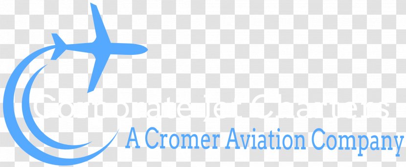 Aircraft Logo Business Jet Air Charter Brand - Blue Transparent PNG