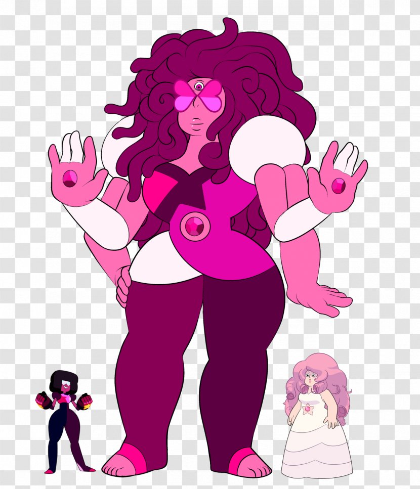 Garnet Rose Quartz Gemstone Amethyst - Watercolor Transparent PNG