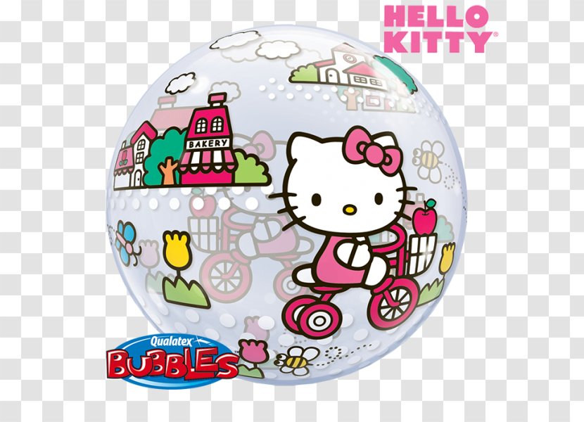 Hello Kitty Balloon Birthday Bubble Party - Lunnyy Sharik - Menu De Pizzas Dominos Transparent PNG