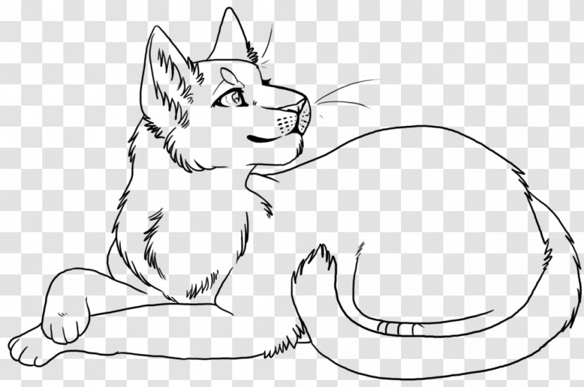 Whiskers Kitten Winged Cat Line Art - Tree - Color Transparent PNG