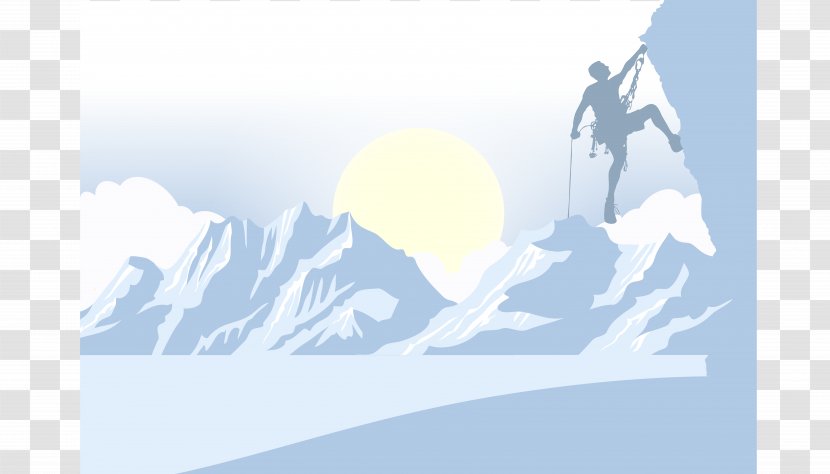 Graphic Design Mountain Euclidean Vector Silhouette - Sky - Adventure Climb Snow Transparent PNG