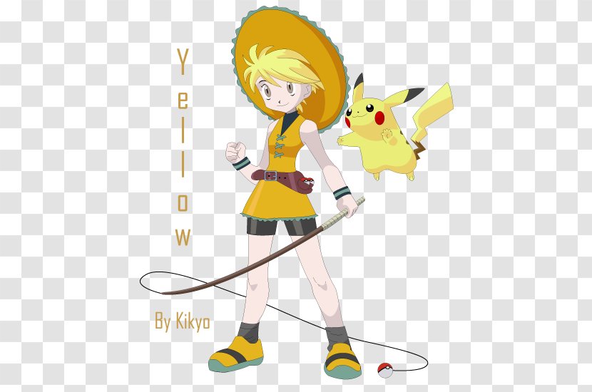 Pokémon Yellow Red And Blue Pikachu Trainer - Flower Transparent PNG