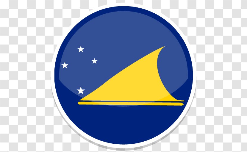 Flag Cartoon - Electric Blue - Crescent Symbol Transparent PNG
