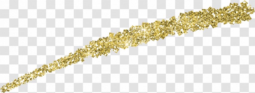 Glitter Ribbon - Title Bar - Sequin Element,Gold Material Transparent PNG