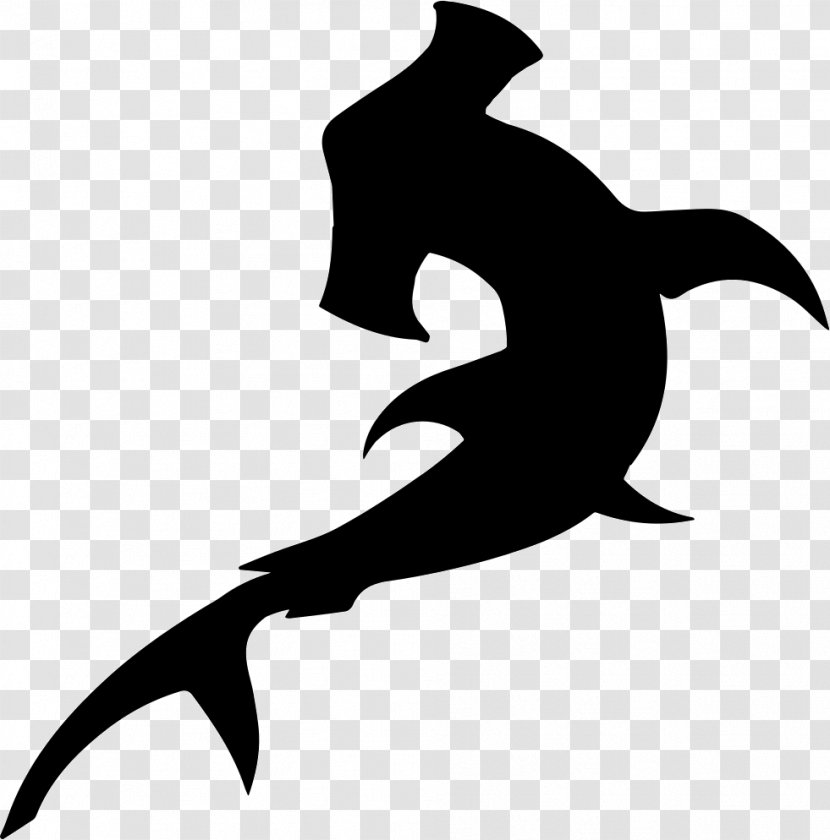 Hammerhead Shark Silhouette Scalloped - Great Transparent PNG
