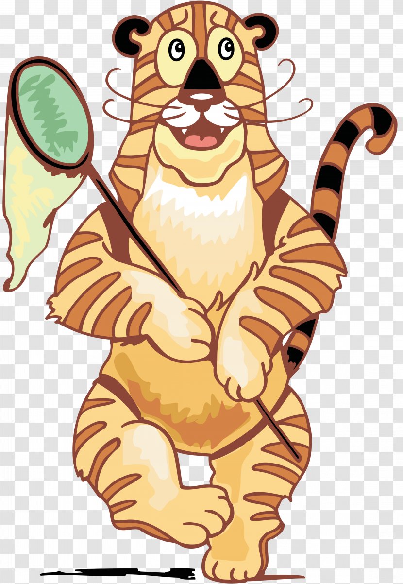 Tiger Lion Cat Clip Art - Mammal Transparent PNG