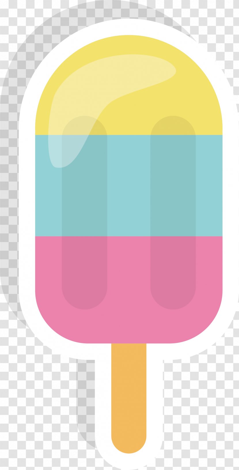 Ice Cream Euclidean Vector Drawing - Hand-painted Transparent PNG