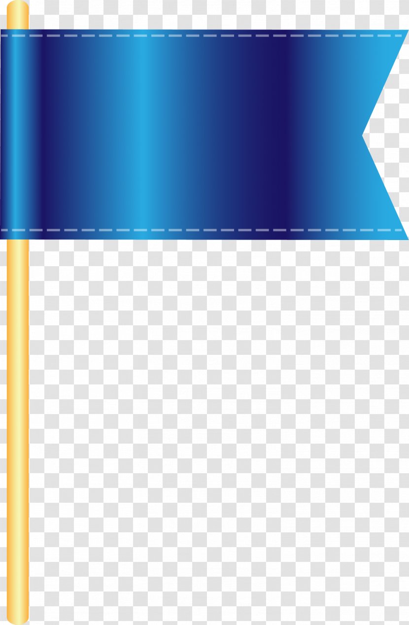Blue - Logo - Cartoon Flag Transparent PNG