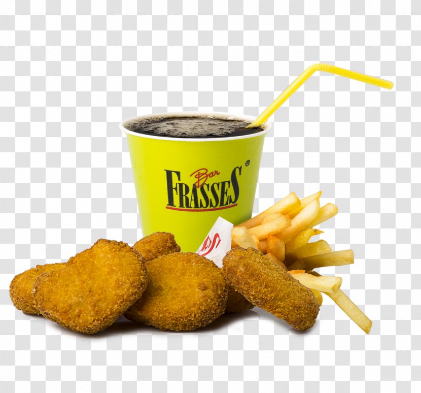 Chicken Nuggets Background - Salad - Fries Fried Transparent PNG