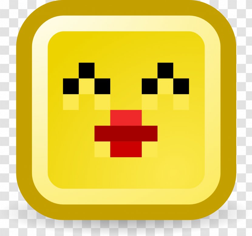 Emoticon Smiley - Rectangle - Kiss Transparent PNG