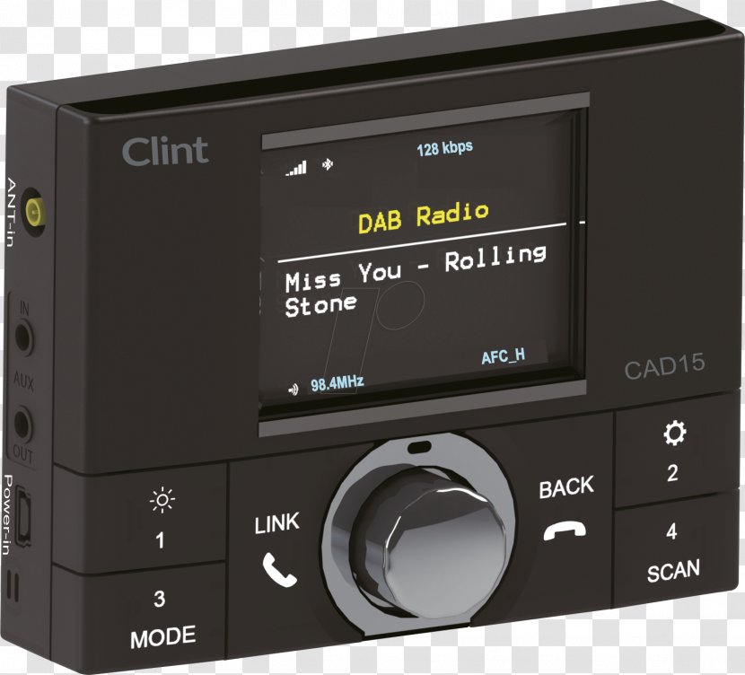 Digital Audio Broadcasting Radio FM Automotive Head Unit - Equipment Transparent PNG