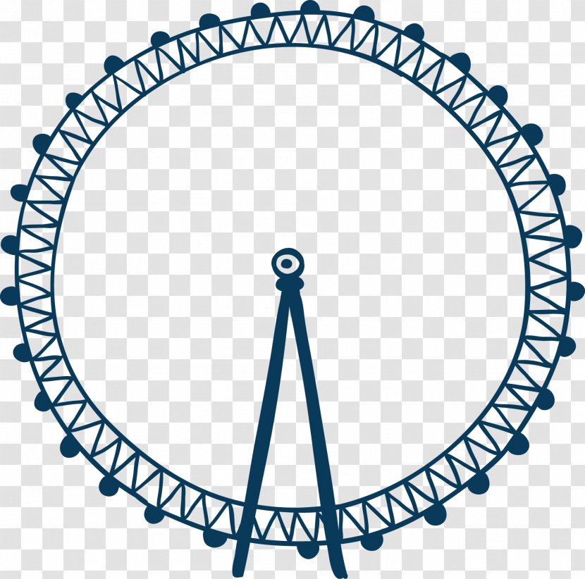 London Eye Euclidean Vector Illustration - Ferris Wheel - Playground Turntable Transparent PNG