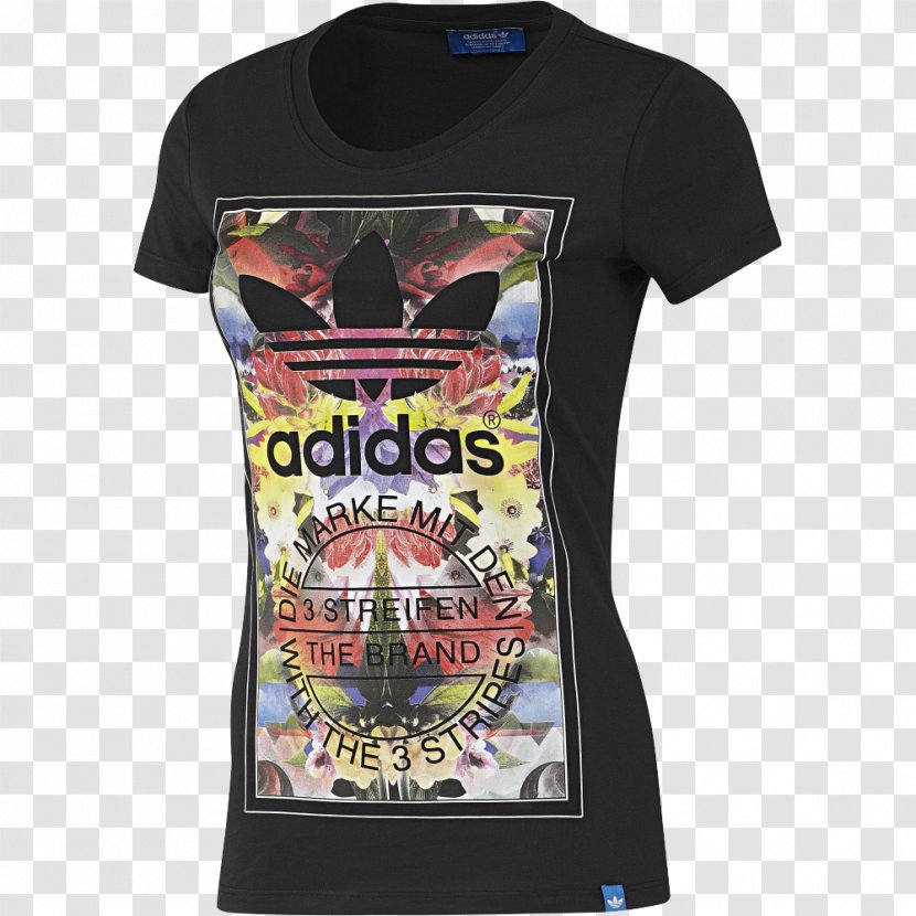 Womens Adidas Originals Passaredo Boyfriend T-Shirt - Multi Coloured10JD Sports Camiseta Mujer Original Graphic Flower Madnes (negro) SuperstarAdidas T-shirt Transparent PNG