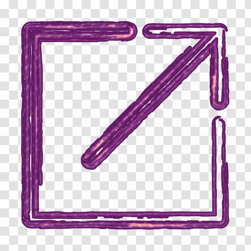 Export Icon Productivity Shape - Share - Violet Purple Transparent PNG
