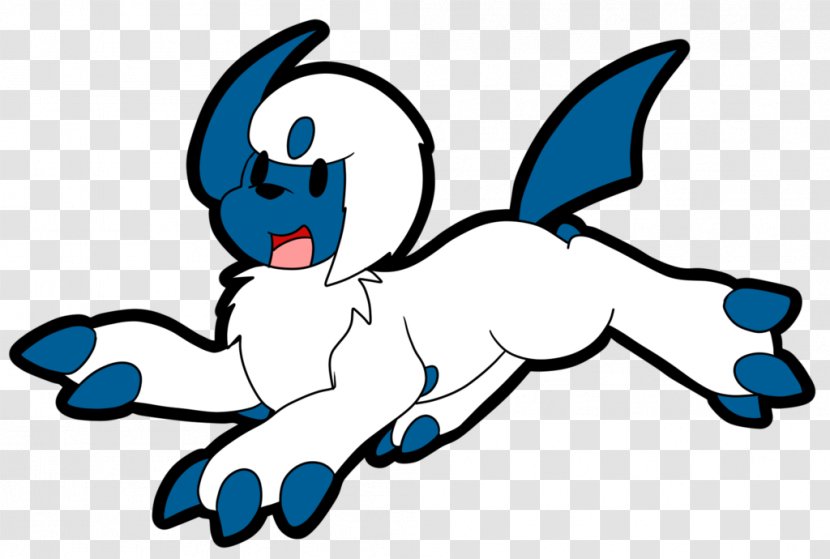 Clip Art Cartoon Line Character Fiction - Absol Illustration Transparent PNG