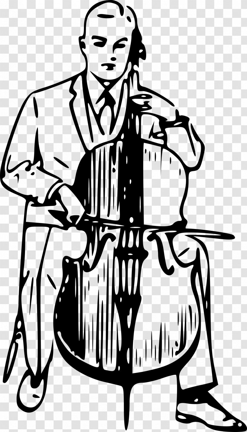 Cello Double Bass Cellist Clip Art - Tree - Playing Transparent PNG