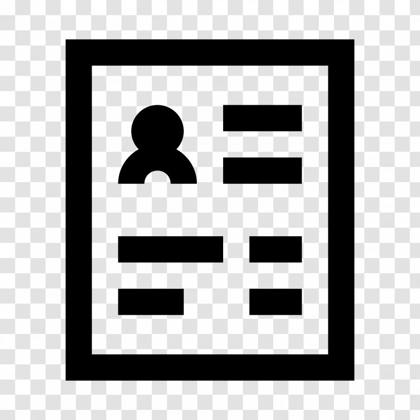 Icon Resume - Checkbox - Silhouette Transparent PNG