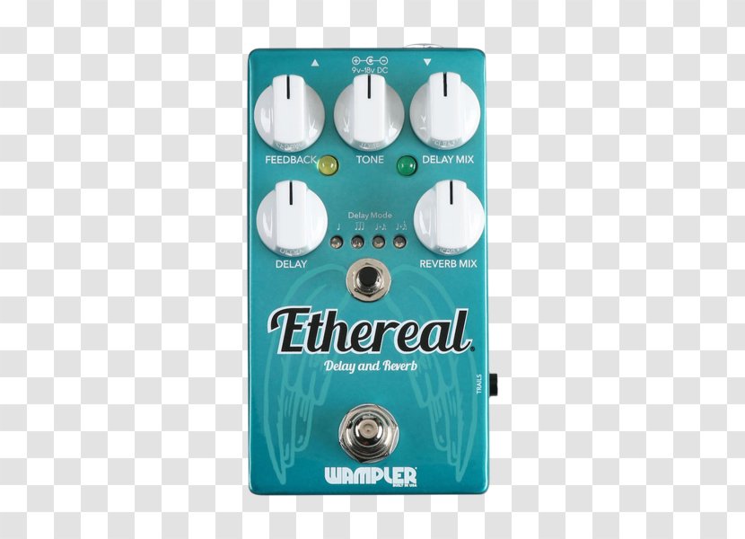 Delay Effects Processors & Pedals Wampler Ego Compressor Reverberation Sound - Cartoon - Electric Guitar Transparent PNG