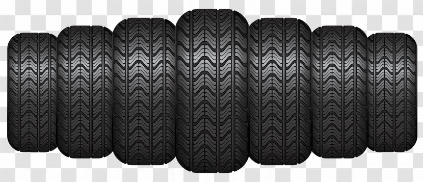 Car Tire Bridgestone Clip Art - Black Transparent PNG