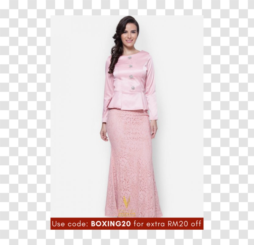 Gown Robe Dress Clothing Kebaya - Formal Wear - Baju Raya Transparent PNG