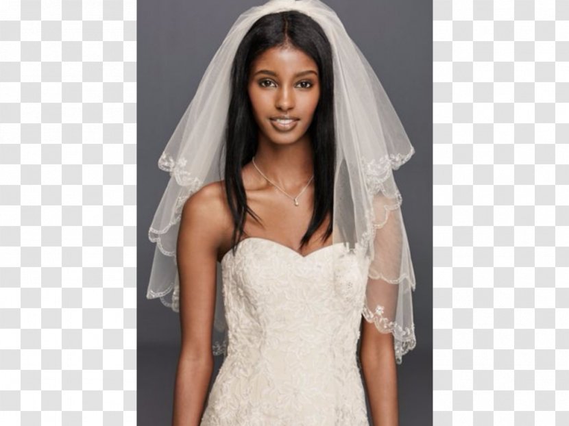Wedding Dress Bridal Veil Ivory David's - Frame - Bride Transparent PNG