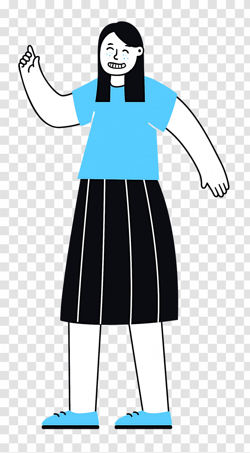 Standing Girl Woman Transparent PNG