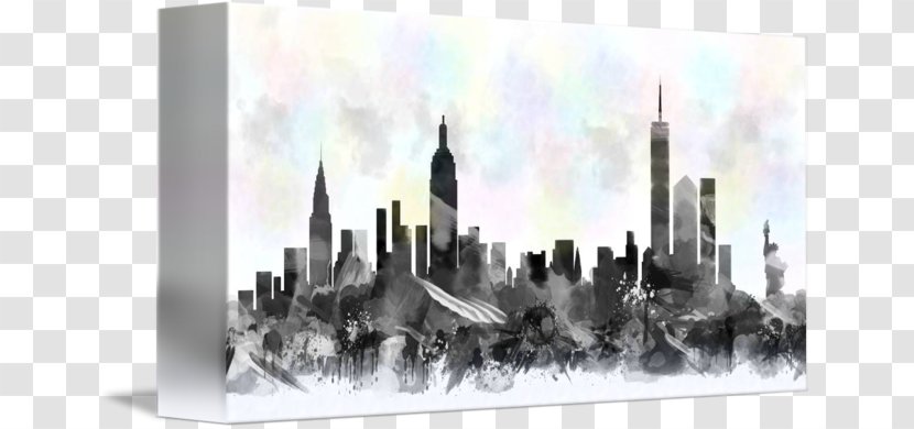 Skyline Transparent Watercolor Painting Art Transparent PNG