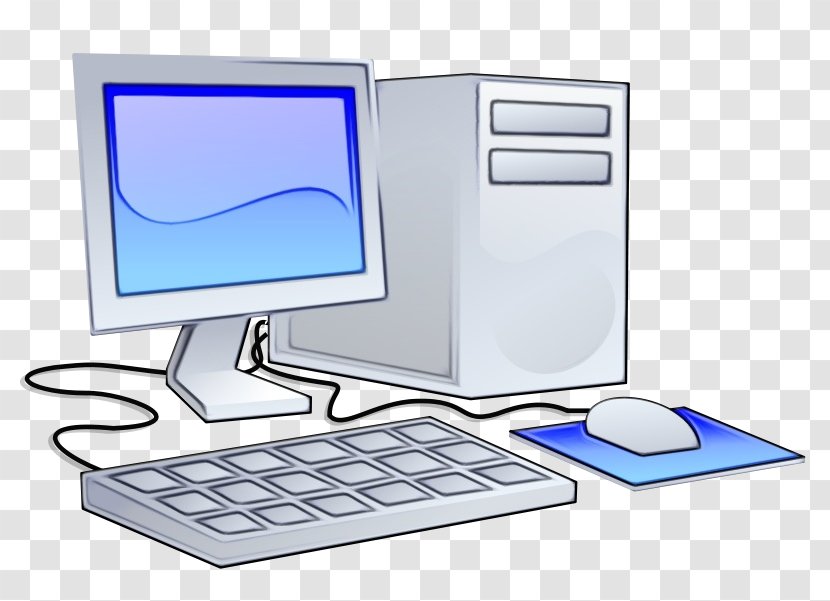 Desktop Computer Personal Output Device Monitor Accessory Keyboard - Technology Screen Transparent PNG