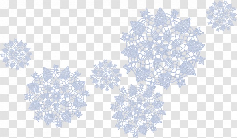 Snowflake Pattern - Blue - Beautiful Transparent PNG