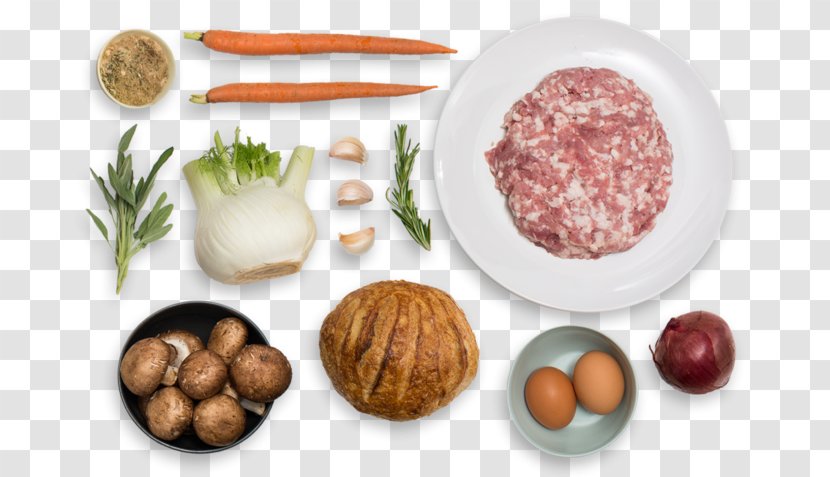 Vegetarian Cuisine Stuffing Meatball Recipe Bread - Pork - Hamburger Transparent PNG