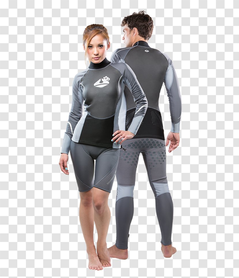 Wetsuit T-shirt Underwater Diving Clothing Sleeve - Heart Transparent PNG