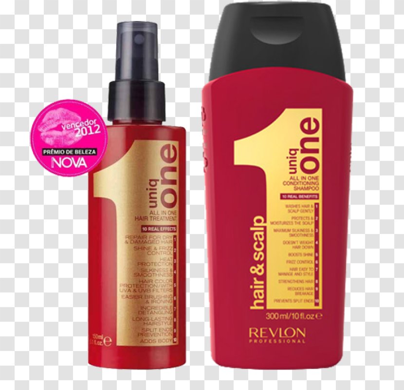 Revlon UniqOne Classic Hair Treatment Care Shampoo Conditioner - Liquid Transparent PNG