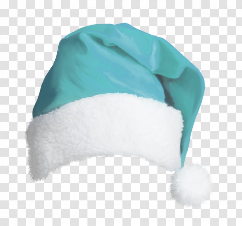 Santa Claus Hat Christmas Suit - Blue Transparent PNG