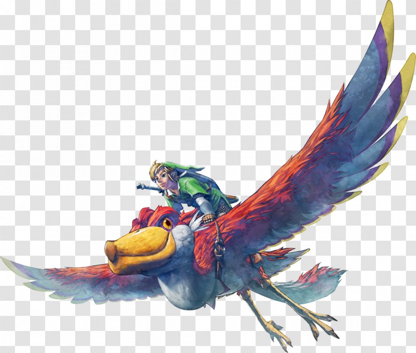 The Legend Of Zelda: Skyward Sword Link Breath Wild Wii - Macaw - Zelda Transparent PNG