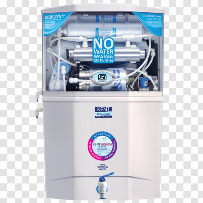 Water Filter Purification Kent RO Systems Reverse Osmosis India - Filtration Transparent PNG
