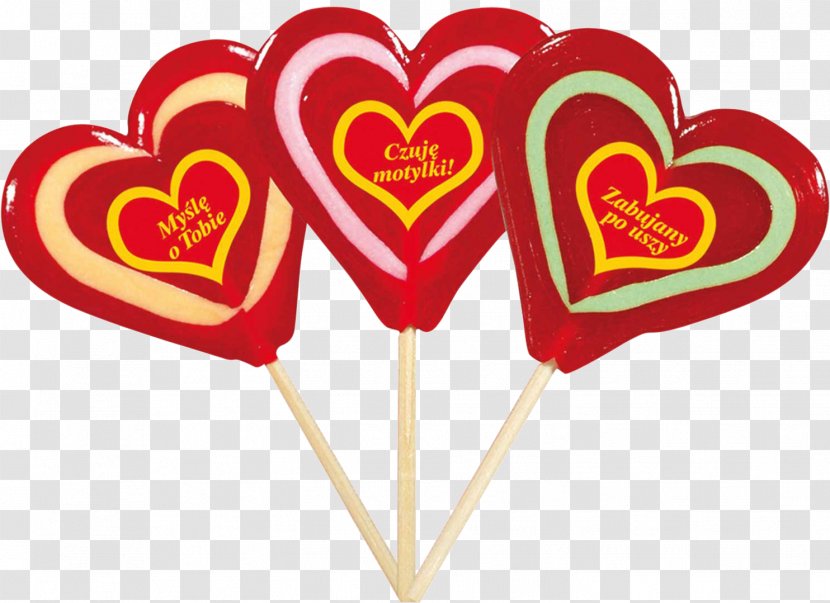 Lollipop PPHU WARNIJA. Producent Lizaków Caramel Biuro Nieruchomości Warnija Valentine's Day - Heart Transparent PNG