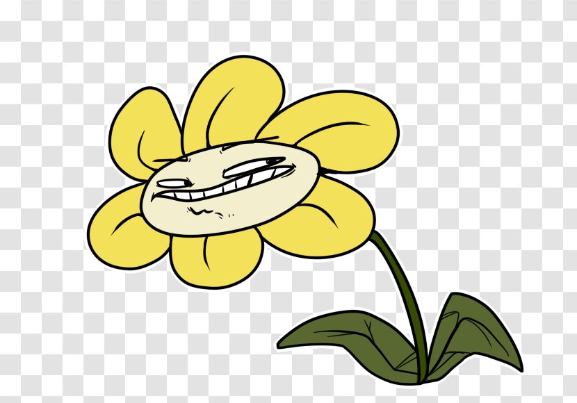 Flowey Undertale sunflower m Smiley , others transparent background PNG  clipart