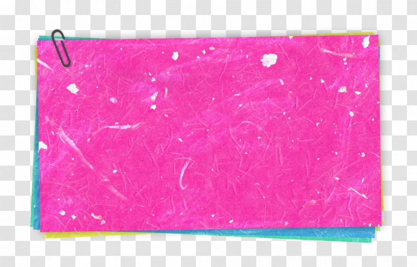 Pink M Rectangle - Magenta - Paper Post It Transparent PNG