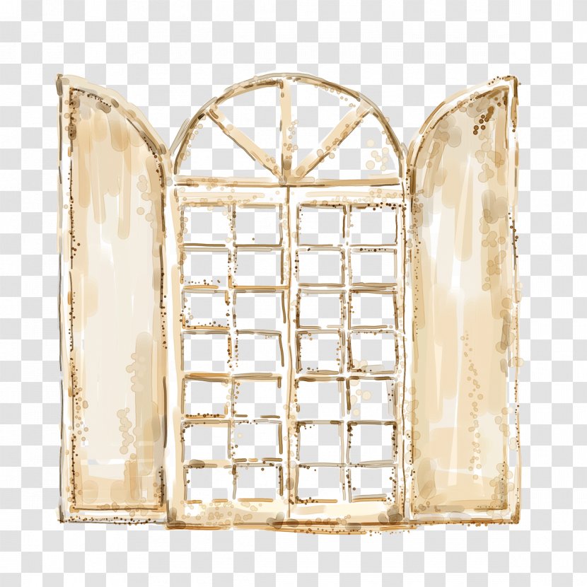 Window Door - Classic Painted Type Transparent PNG